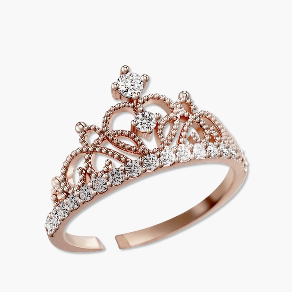 Monograph Christine Open Ring Mgfr0361 14K Gold Plated (Rose Gold)