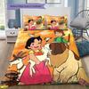 Set Copripiumino Heidi Ragazza delle Alpi Stampa Set Biancheria da Letto per Bambini 3 Pezzi con Federe Microfibra Morbida Decorazione per la Casa Regalo