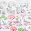 10pcs Biscuit Spring Printing Press Mold Flower Geometric Patterns Classic Biscuit Decoration Tools Kitchen Baking Accessories