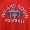 80s 90s Old Long sleeve sweat Red Sweatshirt with fleece lining Men's Used