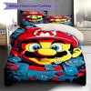 Cartoon Game Mario Duvet Cover Set Skin-friendly Polyester Bedding Comforter Cover Pillowcase Set -QJY