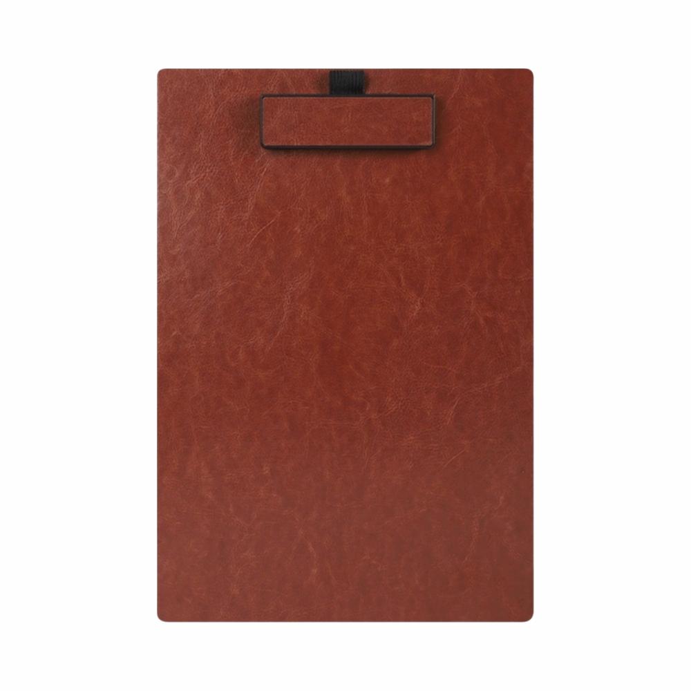 1Pc PU Leather A4 Clipboard Hard Document Folder Portable Paper Clip Board  Conference