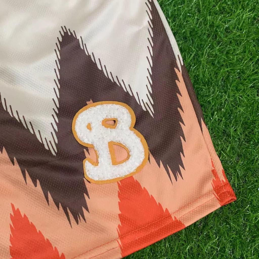 Amerikanska BKTSQD Digitaltryck Snabbtorkande Lös passform Plusstorlek Basketshorts för män