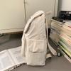 Einfarbiger Rucksack Studenten-Schulranzen Wasserabweisender Pendler-Rucksack
