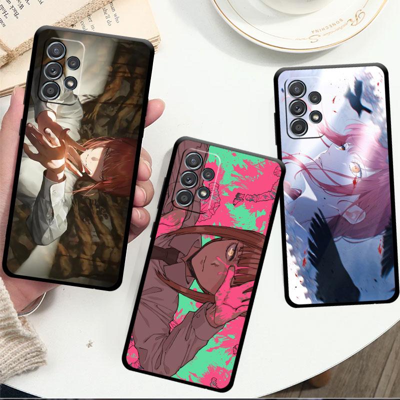 Weicher Fall für Smaung Galaxy A52 A13 A53 A12 A51 A32 A21s A33 A22 A23 A31 A03 A72 A41 A11 A04 Telefonabdeckung Chainsaw Man Makima Sac