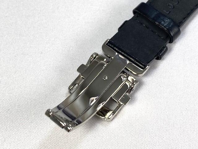 L0CA013J0 SEIKO Mechanical 20mm Leather Strap with Calfskin for via Buckle, Embossed, Black, 6R15-02V0/ SARG017 (Ships Nekoposu)