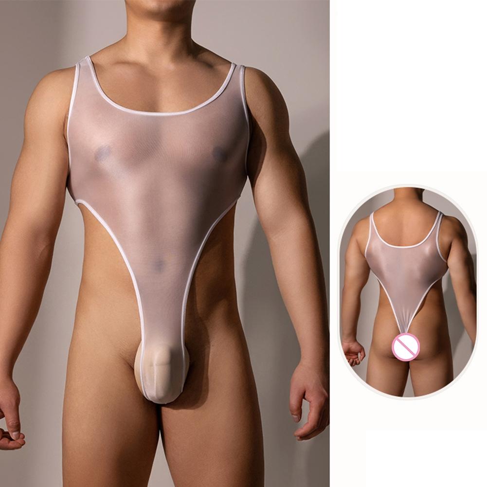 Sexy Bodysuit Shorts Sissy Stockings Stretchy Thong