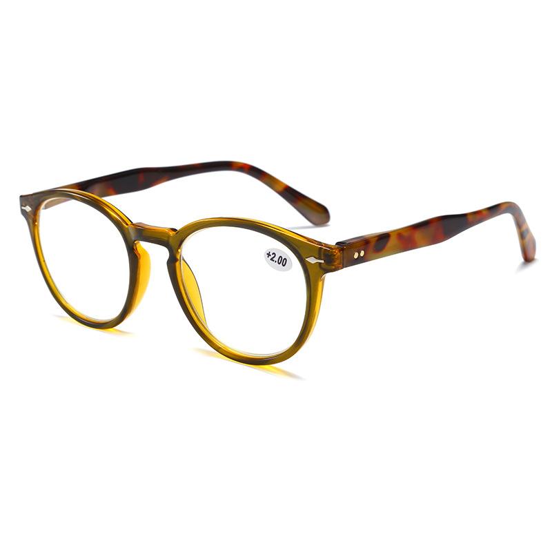 Retro Reading Glasses Rice Order Reading Glasses High Definition Round Frame Reading Glasses