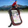 Cycle Phone Front Frame Bag Water Proof 360° Rotation Front Visor Design Touch Screen Cycle Phone Holder Case Rear View Mirror Type Red