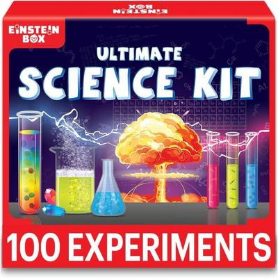 Einstein Box Wetenschappelijke Experimenteerdoos Voor Kinderen van 6-8-12-14 Jaar | Cadeau voor Jongens & Meisjes van 6-7 Jaar | Scheikundedoos Set Voor 6-14 Jarigen
