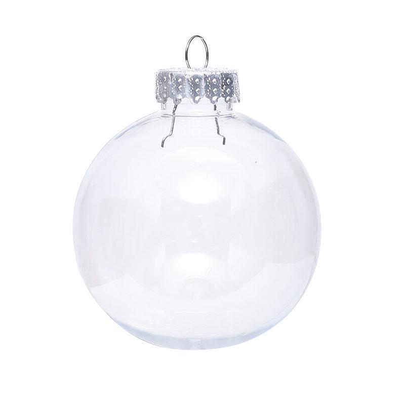 

Transparent Christmas Ornament: Seamless PET Plastic Hanging Ball for Tree & Window Decoration