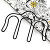 Novel Hollow Metal Music Piano Bookholder Bookmark Page Paper Clip Memo Clip School Office Stationery Bookmark