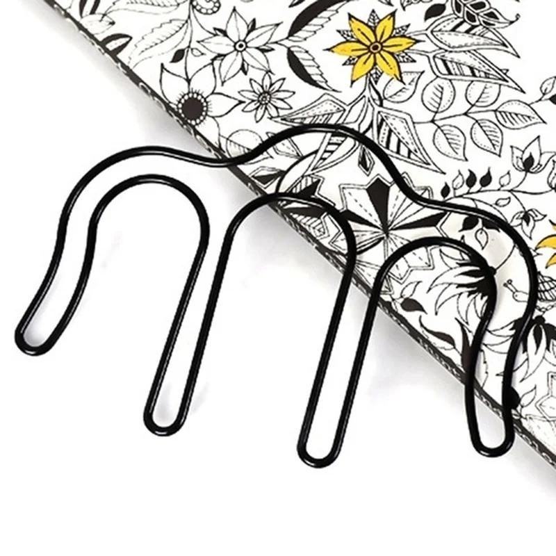 Novel Hollow Metal Music Piano Bookholder Bookmark Page Paper Clip Memo Clip School Office Stationery Bookmark
