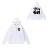 Mens Oversized Hooded Sweatshirt With Letter Print Heavyweight Cotton Winter Streetwear Style