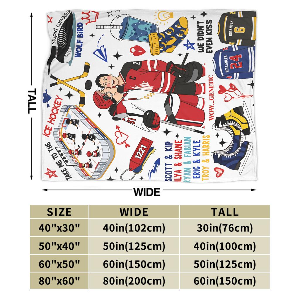 Heated Rivalry Blankets Hockey Romance Fleece Vintage Warm Throw Blankets for Home Winter