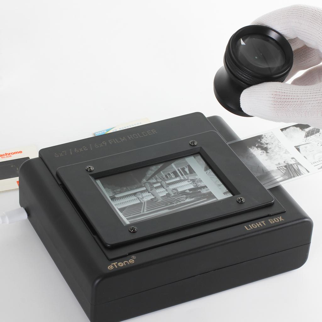 10X Loupe Magnifier Jeweler Film Viewer for 35mm Film Negative & Slide Viewer