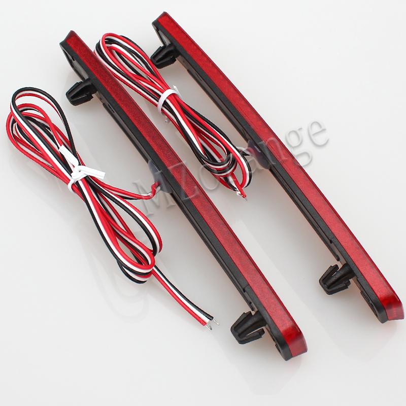 2pcs LED Rear Bumper Reflector Brake Lights For VW T5 Transporter For Multivan 2003-2011 Accessories Auto Rear Bumper