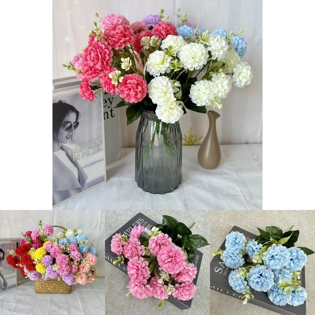 Faux Fiveprong Prosperity Flower Basket For Home Decor And Wedding Displays