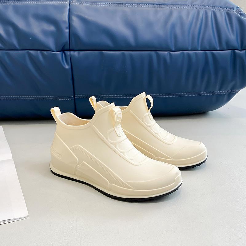 

Модные резиновые сапоги, легкие водонепроницаемые и нескользящие резиновые ботинки для женщин, новая простая и легкая обувь для дождя и воды для женщин 41