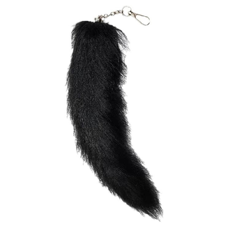

Animal Tail Keychain Charm Car Key Chains Soft Plush Foxes Tail Keyring Pendant Keychain with Tail