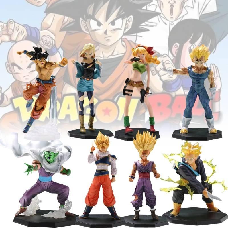 Collectible Pvc Dragon Ball Son Goku Majin Vegeta Green Outfit Figure Display Model