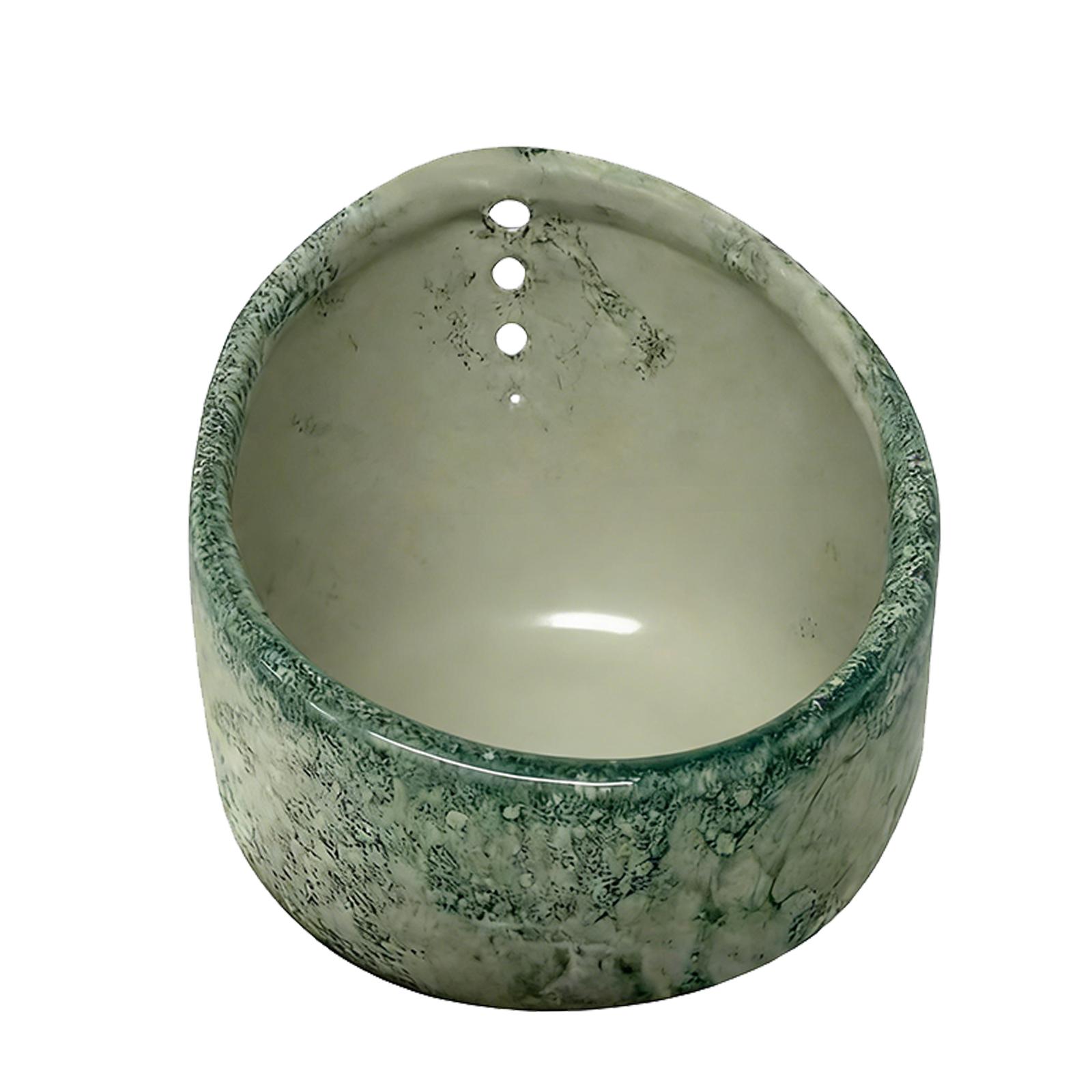

Pottery Parsley Stripper Bowl with Different Round Hole Sizes Ceramic Vanilla Stripper for Peeling Off The Leafy Assembly зелёный