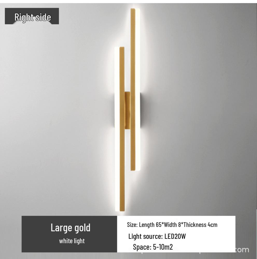 Modern Minimalist Acrylic Long Strip Wall Lamp for Bedroom