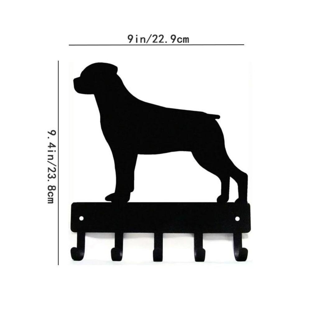 Rottweiler Key Leash Wall Hanger 22.9x23.8cm Pet Wall Art