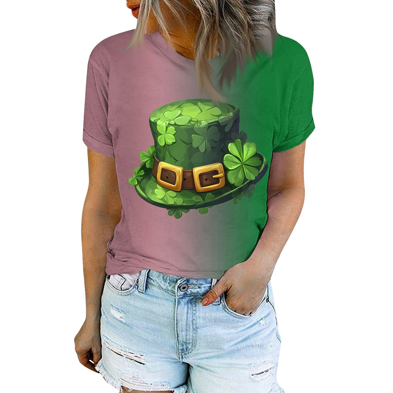 

Женская модная повседневная футболка с круглым вырезом и коротким рукавом с принтом, топ XXL