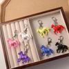 Mini Horse Pendant Keychain Cartoon Car Key Chain Zodiac Horse Keychain  Backpack Decoration