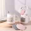 High Temperature Resistance Cat Ceramic Cup Decorative Tea Cup Cute Coffee Mug  Home Use