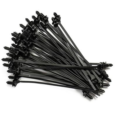 Nylon Cable Tie Cable Fastener Bundle Flexible And Strong High Quality Nylon 4.6mm Width Black Color Easy To Use