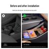 Fits 25 Jihu T5 Models: Non-Slip Silicone Lower Center Console Storage Box for Original Car Interior