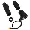 20X Electric Bike Throttle Accelerator Handle Grips Speed Regulating Handle General with Waterproof Connector 24V‑72V