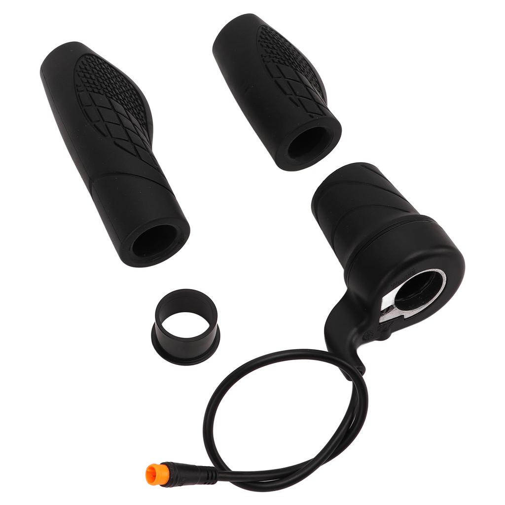 20X Electric Bike Throttle Accelerator Handle Grips Speed Regulating Handle General with Waterproof Connector 24V‑72V
