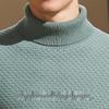 Antonio Men's 100% Wool Ribbed Turtleneck Sweater