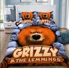 Grizzy und die Lemminge Bettwäscheset Jungen Mädchen Einzelbett Queen-Size Bettdeckenbezug Kissenbezug Bett Kinder Erwachsene Mode Heimtextil