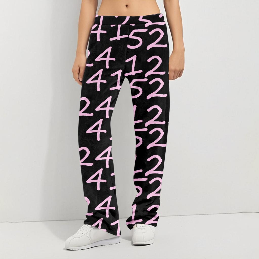 Anime Pyžamové kalhoty Oblečení na spaní Ležérní Stahovací šňůrka Kalhoty v pase Pohodlné Rovné Yoga Volné kalhoty