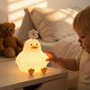Cute Duck Led Night Light USB Rechargeable Nightlights Silicone Lamp Touch Switch Children Kid Bedroom Decoration Birthday Gift