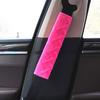 2Pcs Car Seatbelt Covers Velvet Shoulder Soft Plush Cushion Belt Cover Non Slip