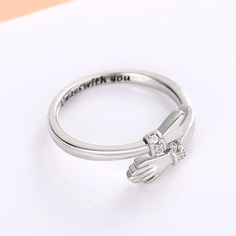 Love Hug Ringe, verstellbare Öffnung für Damen, silberfarben, modisch, größenverstellbar, kreative Accessoires