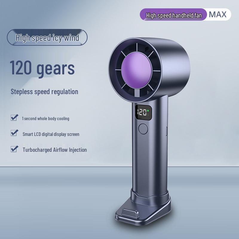 

Portable 5-in-1 Handheld & Desktop Fan with Magnetic Mini Phone Holder and Fill Light for Outdoor Use 180*61mm