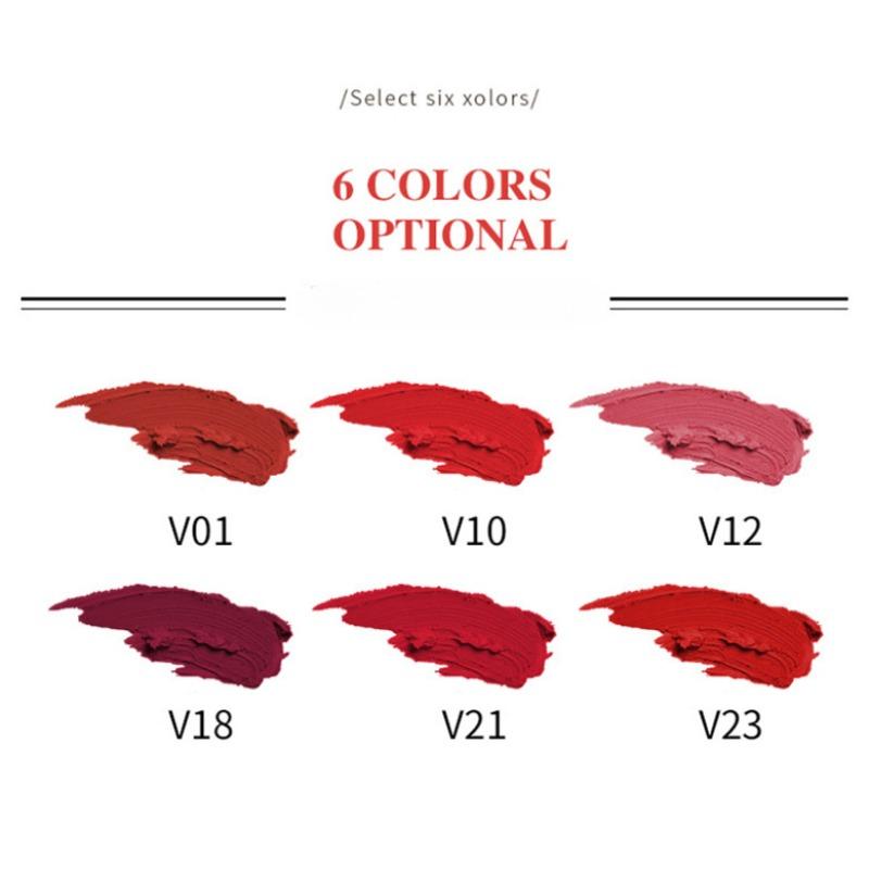 Tanabata Valentinstag Hot Send Girlfriend Small Gold Bar Thin Tube Matte Matte Matte Neue Farbe Lippenstift Lasting Students Set