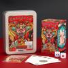 Portable 144-Piece Paper Mahjong Poker Cards In Iron Box - Non-Plastic