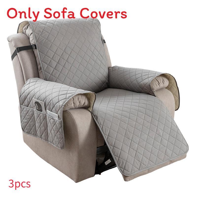 Universal Polyester Square Pattern Sofa Cushion For Single Double Triple Seat Lounge Chair Protector