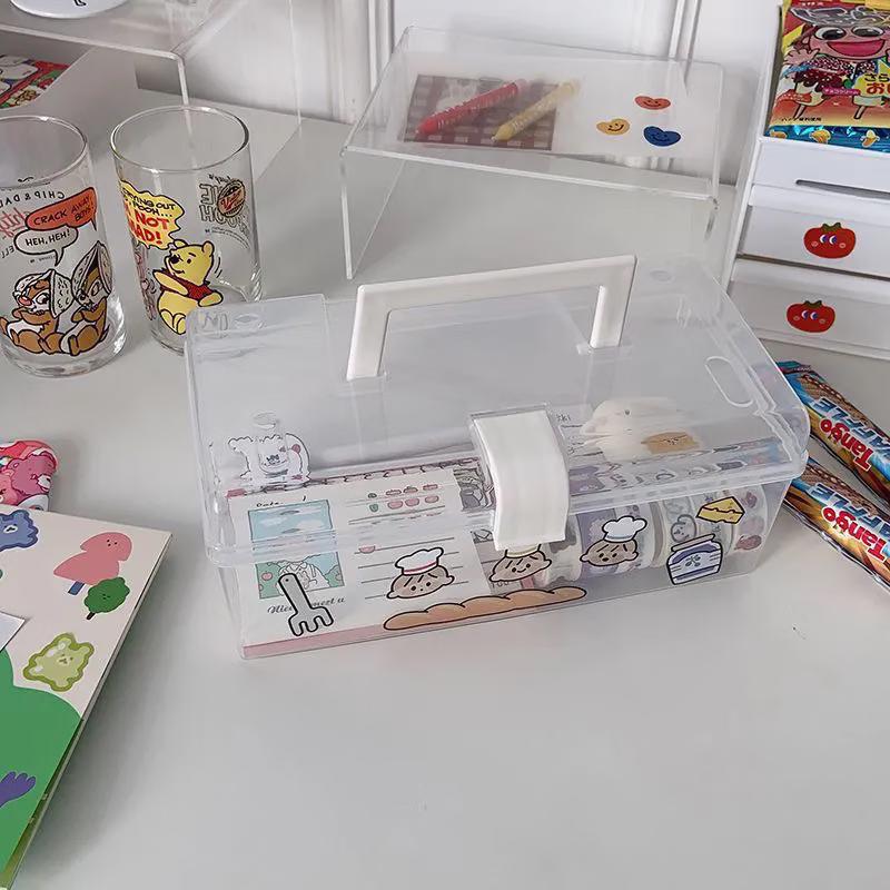Clear Portable Medicine Storage Box