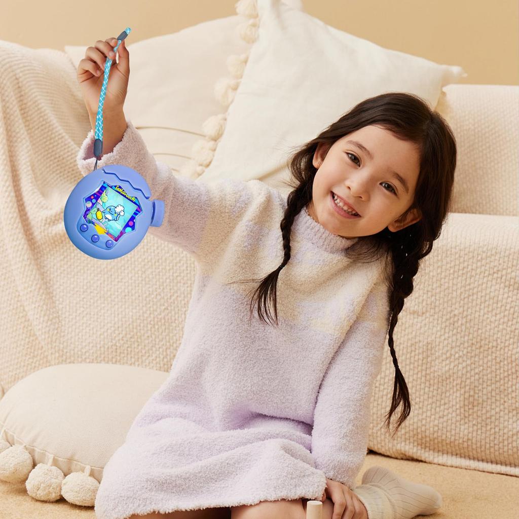 Tamagotchi Paradise Case Soft Silicone Protective Fingerprint Scratch with Hand Strap Cover, Detachable, Case, Cute, Kid-Friendly, Resistant,