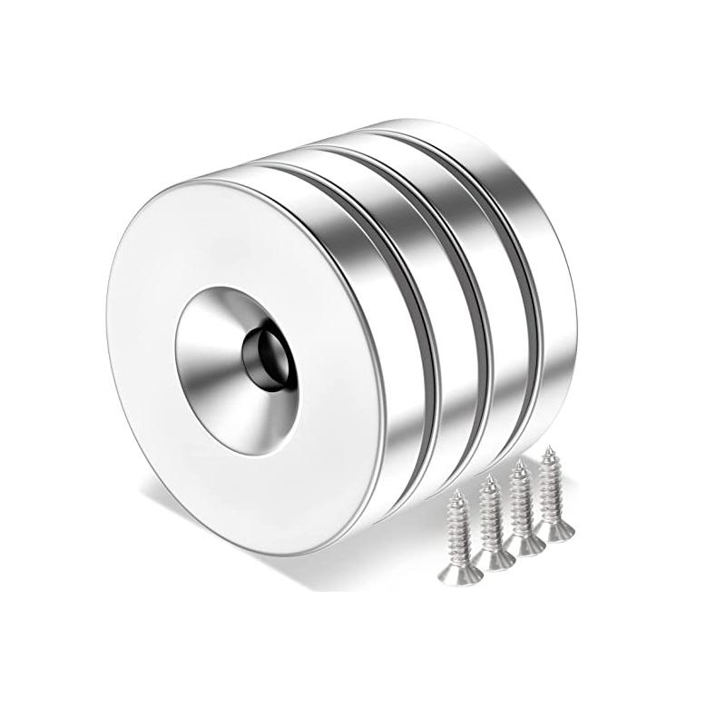 5/10/20/50 Stück 15x5 15x3 15x4 20x5 12x5 12x3 Loch 4 mm N35 NdFeB versenkter runder Magnet superstarker permanenter Seltenerdmagnet