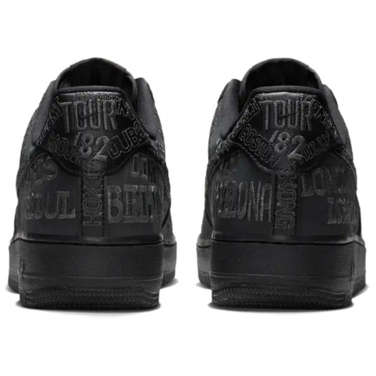 Nike Air Force 1 Low World Tour - Czarne Trampki Unisex Antracytowe II1549-001