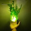 Glowing Flame Effect Toy Floating Fireball Prop, LED Halloween Handheld Prop for Cosplay, Realistic Burning Battery Powered Stage Light Party